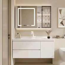 陶瓷一体浴室柜组合新款卫生间现代简约洗脸盆洗漱洗手盆卫浴套装