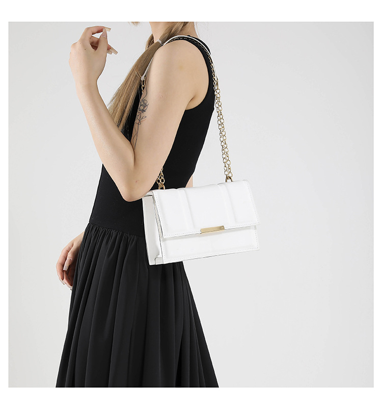 Cross-border commuting small square bag, retro chain single-shoulder bag, Korean version crossbody bag, new autumn/winter 2024 collection, women's bag undefined
