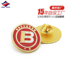 龙之宇厂家定做锌合金烤漆logo徽章定制金属汽车胸章公司庆典司徽