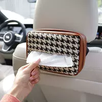 Автомобильные бумажные салфетки коробка качка сиденья многофункциональная подвесная кожа креативный европейский стиль тысячи птиц сетка бумажные сумки для машины