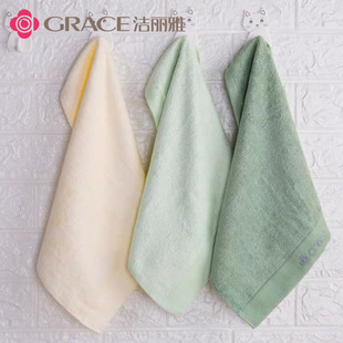 Jieliya 6412 bamboo fiber soft absorbent plain square scarf embroidered logo group purchase wholesale jieliya square scarf