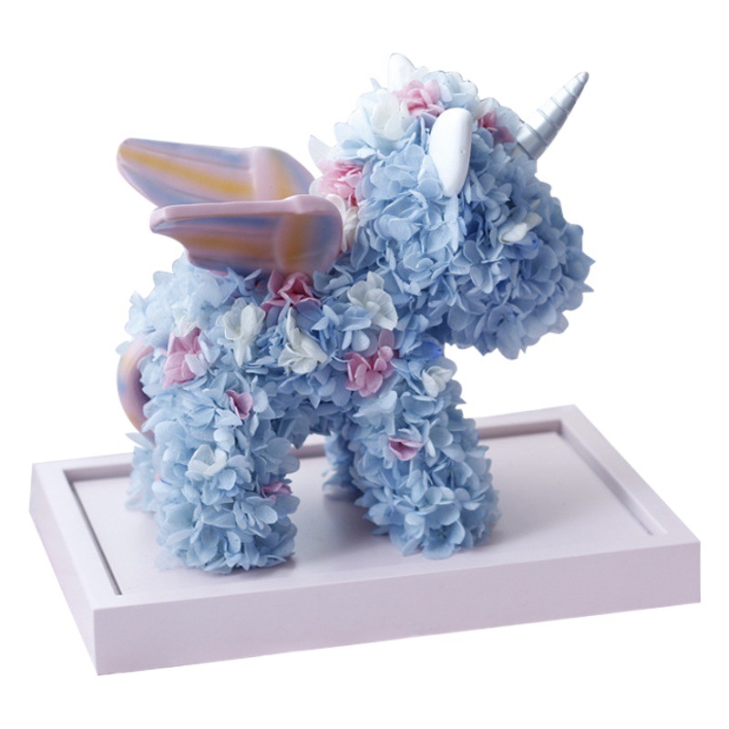 Regalos transfronterizos para el Día de San Valentín, regalos de alta gama para novias, rosas acrílicas, unicornios, flores eternas, productos terminados