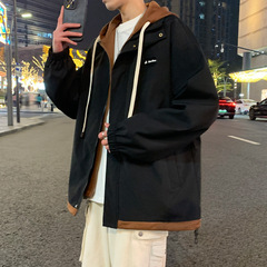 外套男士2025新款春秋季薄款休闲潮上衣服青少年学生帅气夹克男装