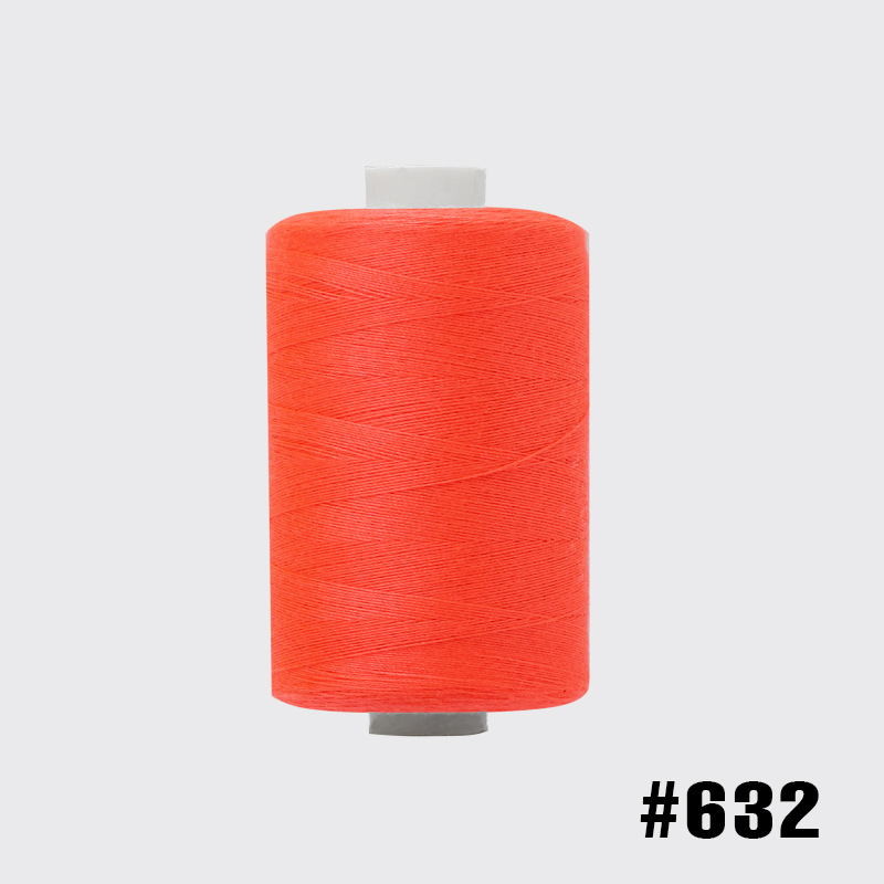 1000 yardas de hilo de poliéster de alta velocidad combinación de colores hogar hilo de coser mano hilo pequeño hilo fino dos hilos 402 hilo de coser