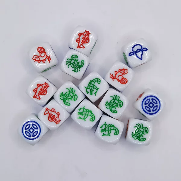 Spot No. 16 25 Extra Large Fish Shrimp and Crab Dice Carving Carrying Sieve Color Money Hulu Chicken Dice