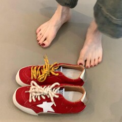 牛皮版~百搭时尚深口系带德训鞋女真皮复古学院风平底运动休闲鞋