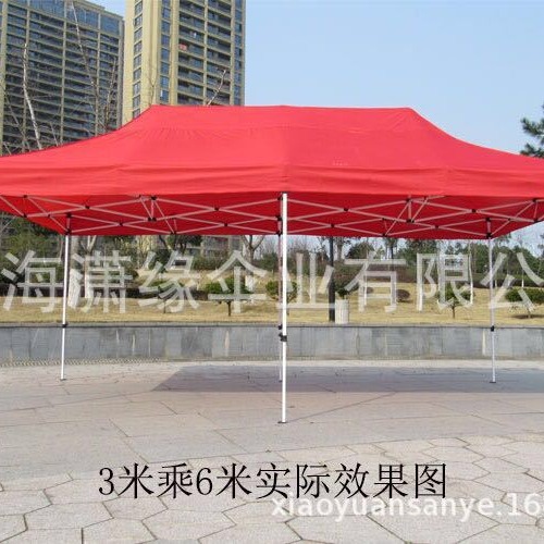3*6半自动折叠广告帐篷 3×6米户外四角活动帐篷厂家