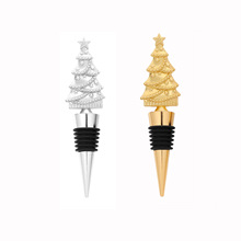 厂家直供锌合金圣诞树瓶塞 金属葡萄酒塞香槟红酒塞跨境可定制