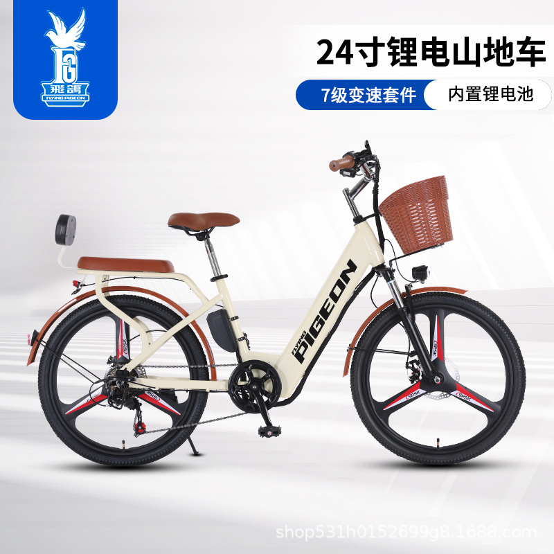Nueva bicicleta eléctrica estándar nacional para viajes eléctricos de litio vietnamita 24 pulgadas de velocidad variable ocio scooter asistido coche de batería ligera