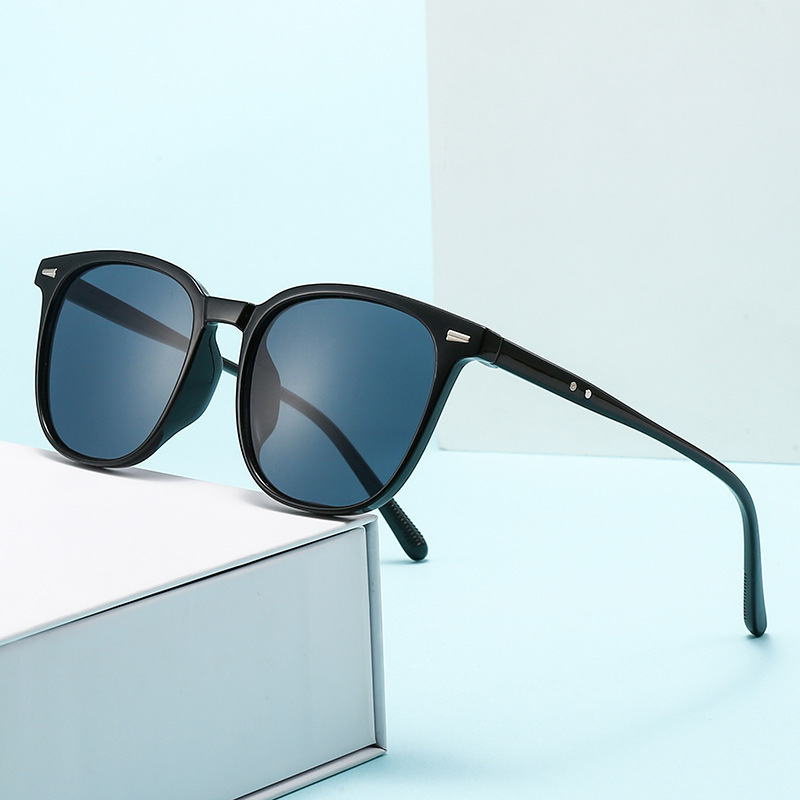 Cross-Border New High-End Anti-Uv Sunglasses Retro Glasses Frame Face Slimming Unisex Sun Protection Sunglasses