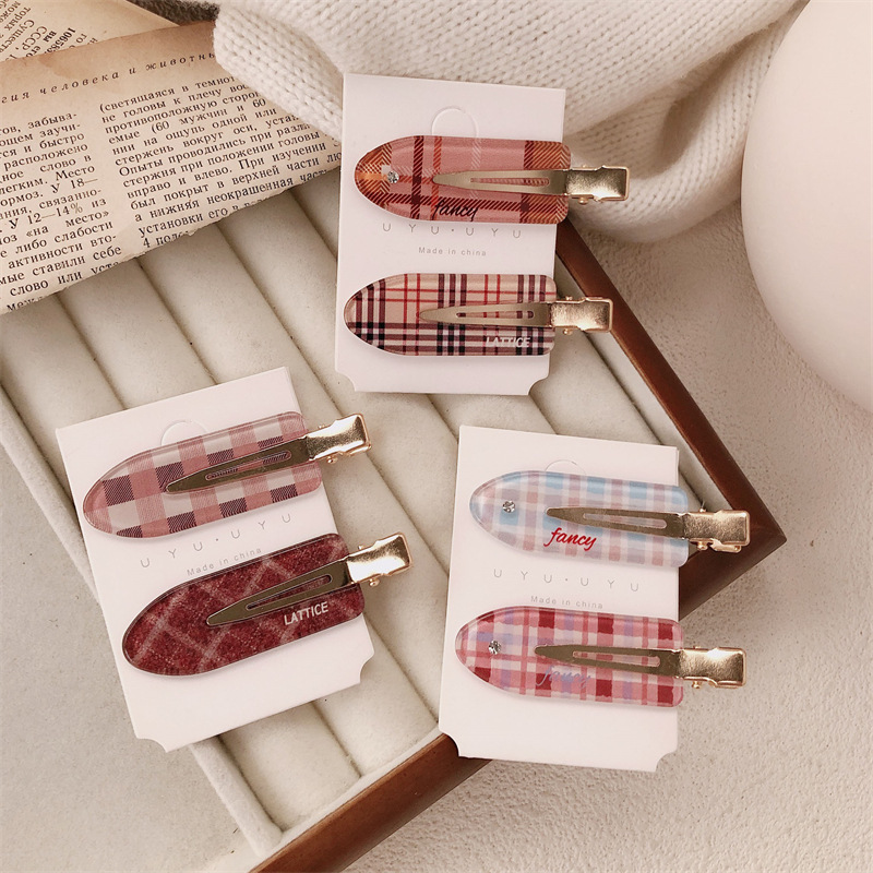 Retro francés simple clip de cabello maquillaje sin marcas clip de borde femenino de alta calidad clip de cabello lateral rompe temperamento clip de frisa adornamiento