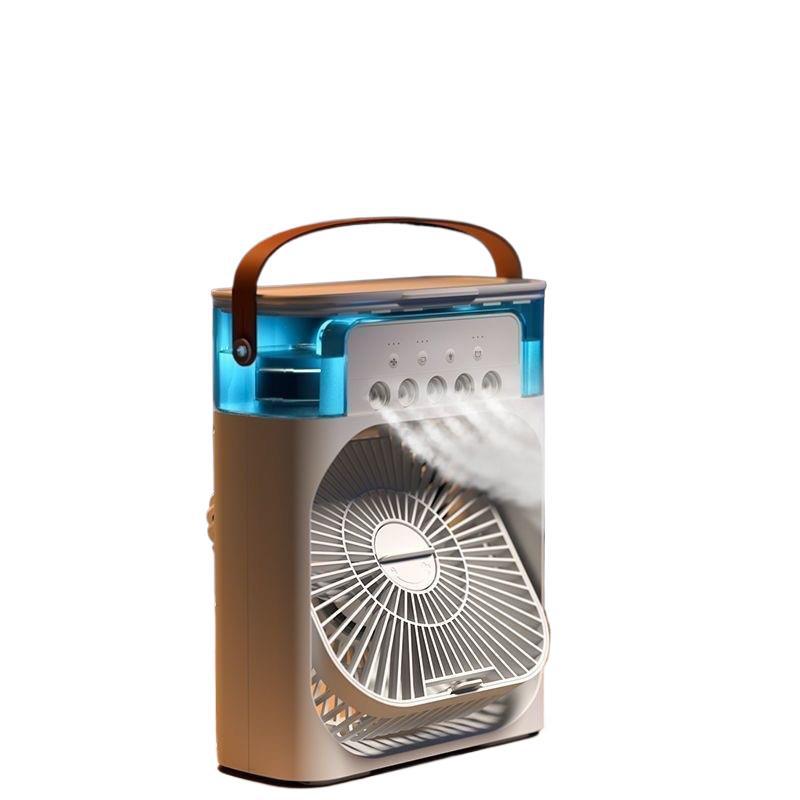 制冷喷雾加湿风扇办公宿舍桌面风扇加湿器强劲冷风扇轻音大风力