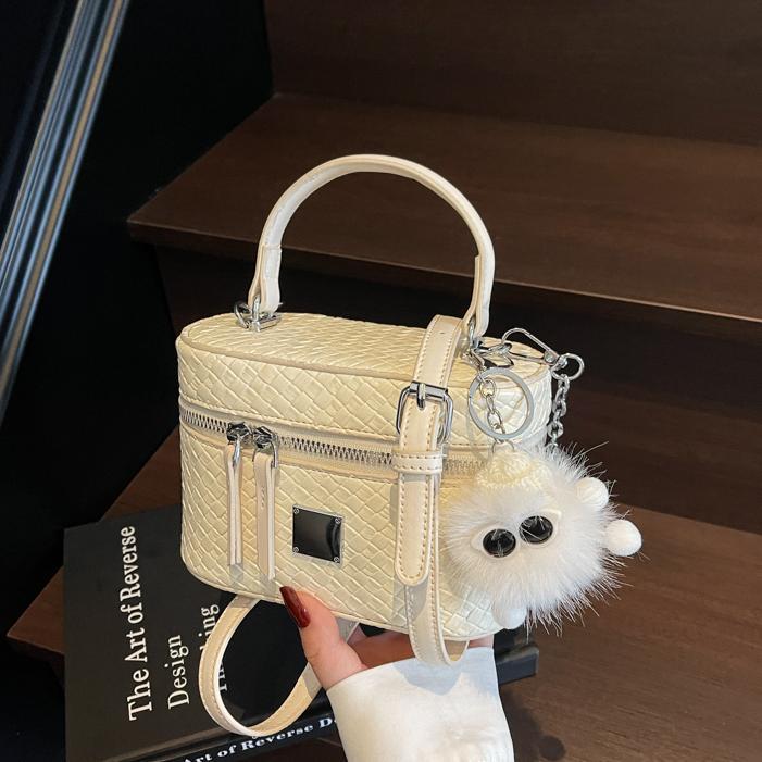 Bolso cuadrado pequeño portátil tejido de nicho 2025 nuevo bolso de hombro de tendencia de moda de todo fósforo bolso de mensajero súper caliente de alta calidad