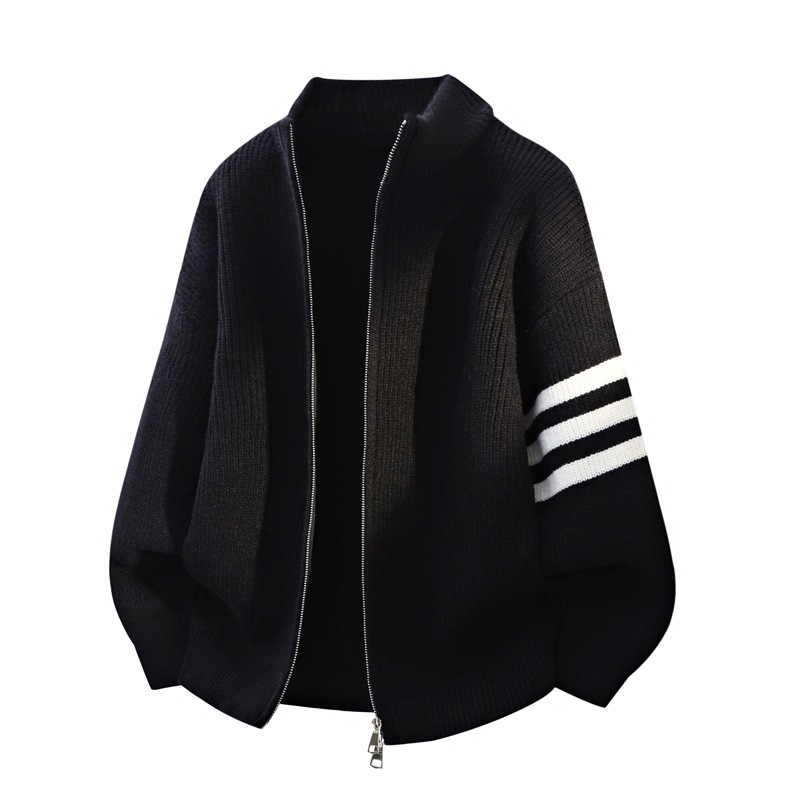 2026秋季新款时尚针织开衫男长袖运动风格宽松圆领青少年毛衣，男装针织衫/毛衣，星座614