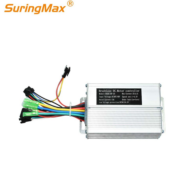 Cross-Border 500W Motor Uses No. 2 Protocol 9-Tube 36/48V 25A Electric Bicycle Square Wave Controller Cross-Border 500W Motor Uses No. 2 Protocol 9-Tube 36/48V 25A Electric Bicycle Square Wave Controller