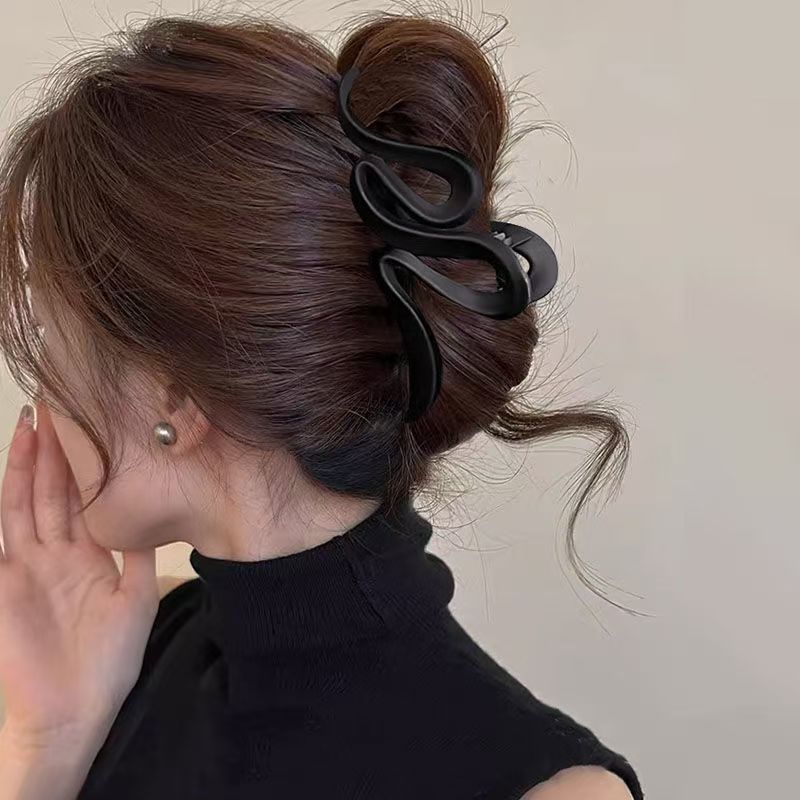 女性用ヘアピン、高級感のある韓国東大門と同じスタイルのヘアピン、後頭部のシャーククリップ、女性用ヘアアクセサリー|undefined
