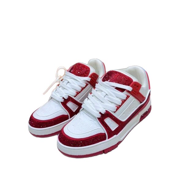 Women's trend universal white sneakers for leisure flat with…