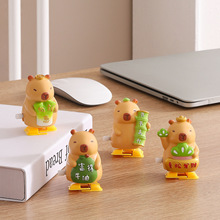 卡皮巴拉发条桌面小摆件工位情绪稳定神器可爱解压治愈系生日礼物