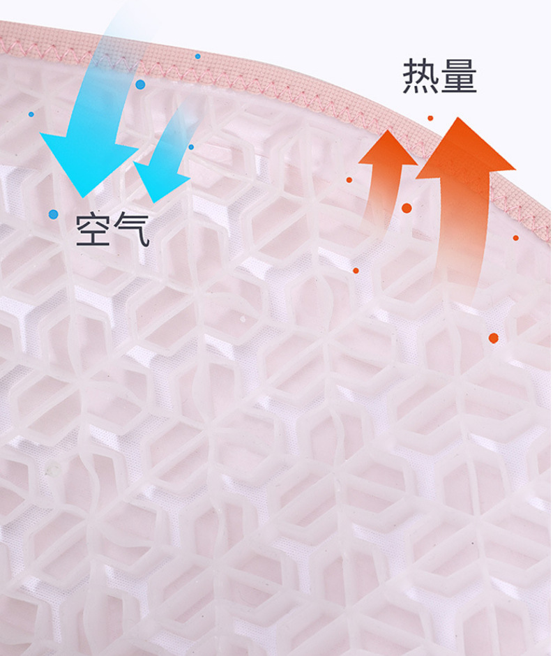 Car Seat Cushion Summer Cooling Pad Single Piece Cold Gel Seat Cushion Breathable Honeycomb Silicone Car Cushion Four-Season Universal Seat Cushion