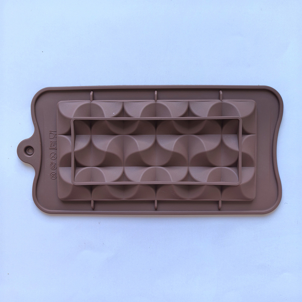 124 molde de silicona chocolate agudo pastel helado pudín molde de postre jabón utensilios de cocción