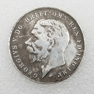 Antique Crafts 1935 Brass Material British Brass Plated Silver to Do the Old Silver Dollar Wholesale # 043