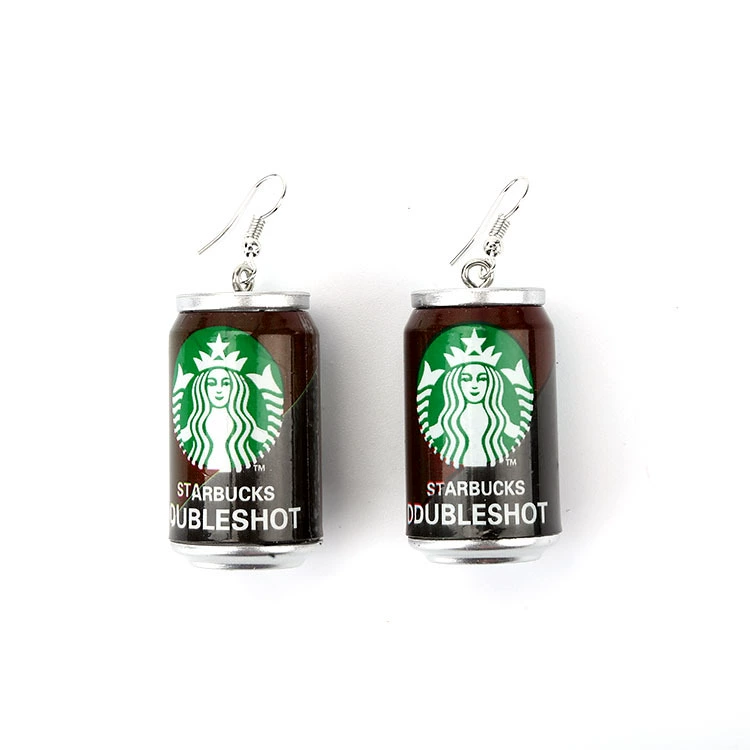 Creative fashionable brand earrings, accessory, Cola