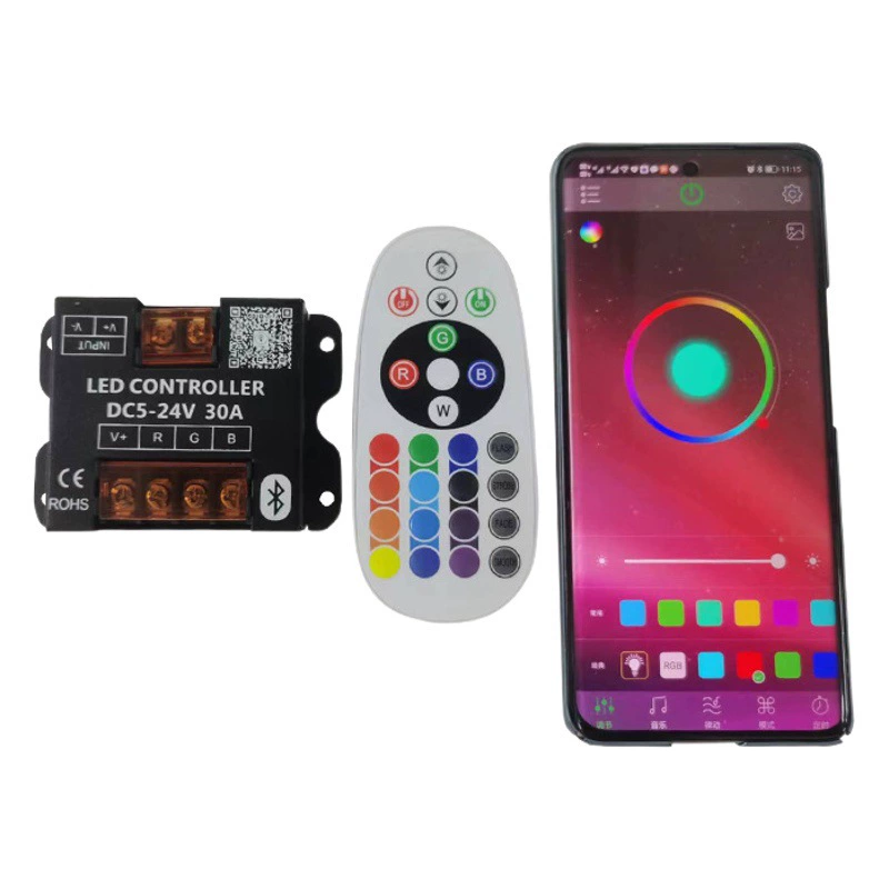 Заводская поставка Bluetooth APP с беспроводным 24-клавишным контроллером RGB Овальная лампа дистанционного управления с контроллером