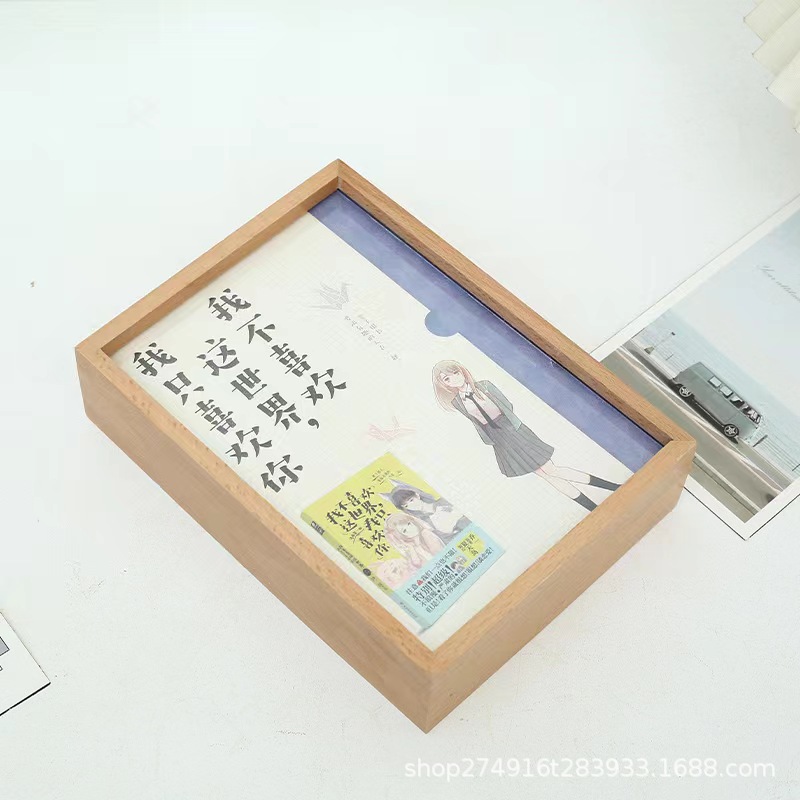 Creativo marco de fotos de ahorro de madera alcancía multifuncional para niños Beech Desktop Marco de fotos de Álbum Familiar de 6 pulgadas y 7 pulgadas