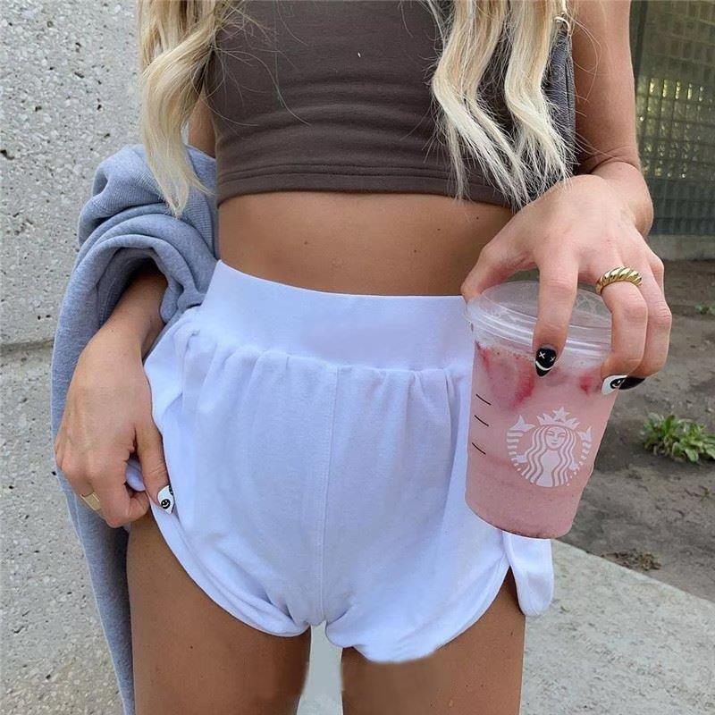 European and American Style Fitness Shorts for Women 2023 Summer High-Waisted Leg-Lengthening Loose Casual Hot Pants Sports Casual Style