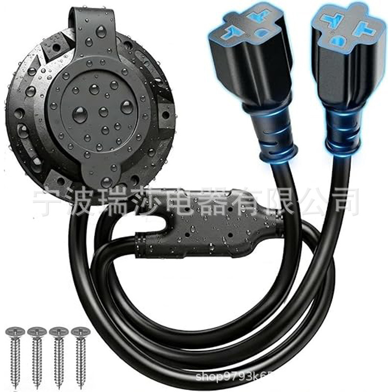 5in-1 20A Ac Port Plug 1t Type Blade Adapter Rv Outdoor Ac Power Extension Cable 5in-1 20A Ac Port Plug 1t Type Blade Adapter Rv Outdoor Ac Power Extension Cable