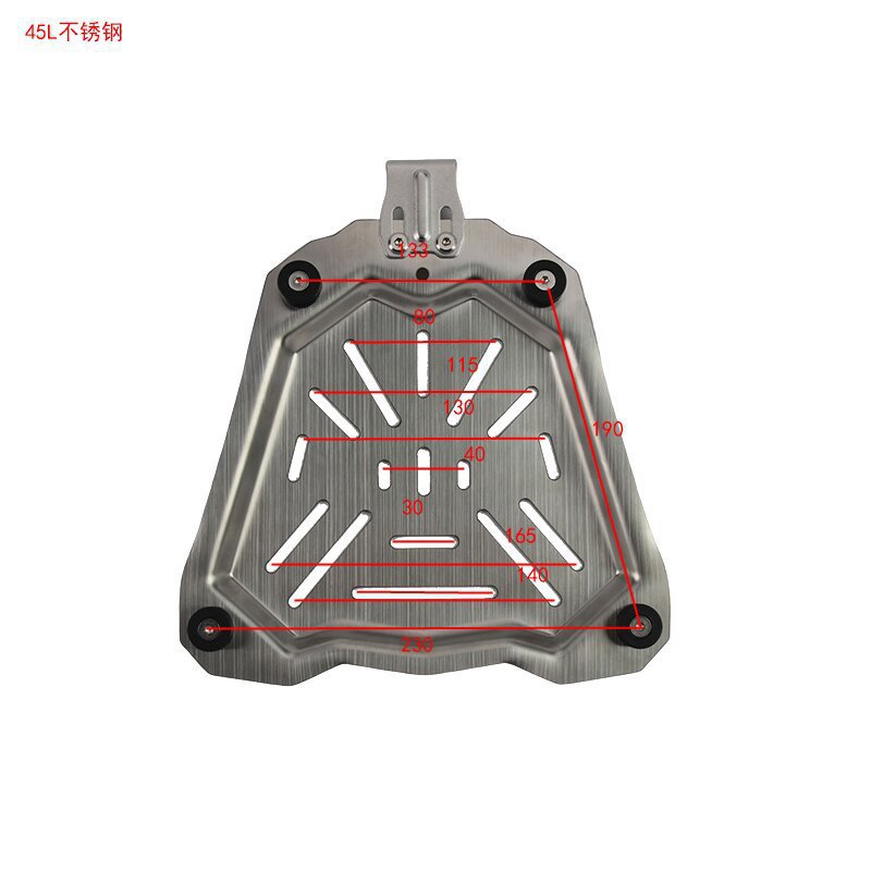 Wholesale 28L/36/45L/55L/65L/80L/100L Motorcycle Aluminum Alloy Tail Box Quick-Release Base Accessories