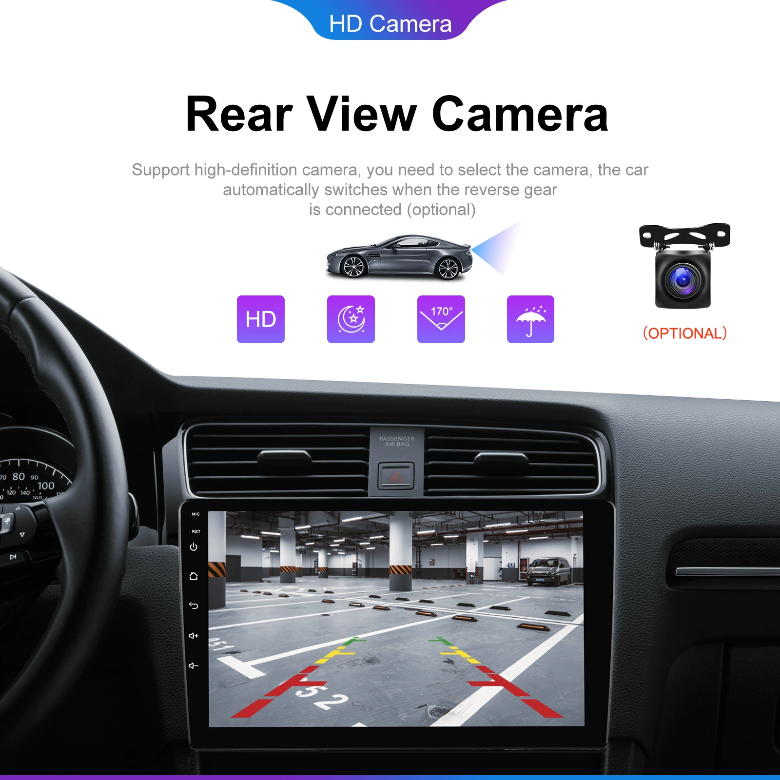 Universal 9 -inch Android 13.0 8 -core 2+32 Large -screen car carplay Android navigation vehicle central control