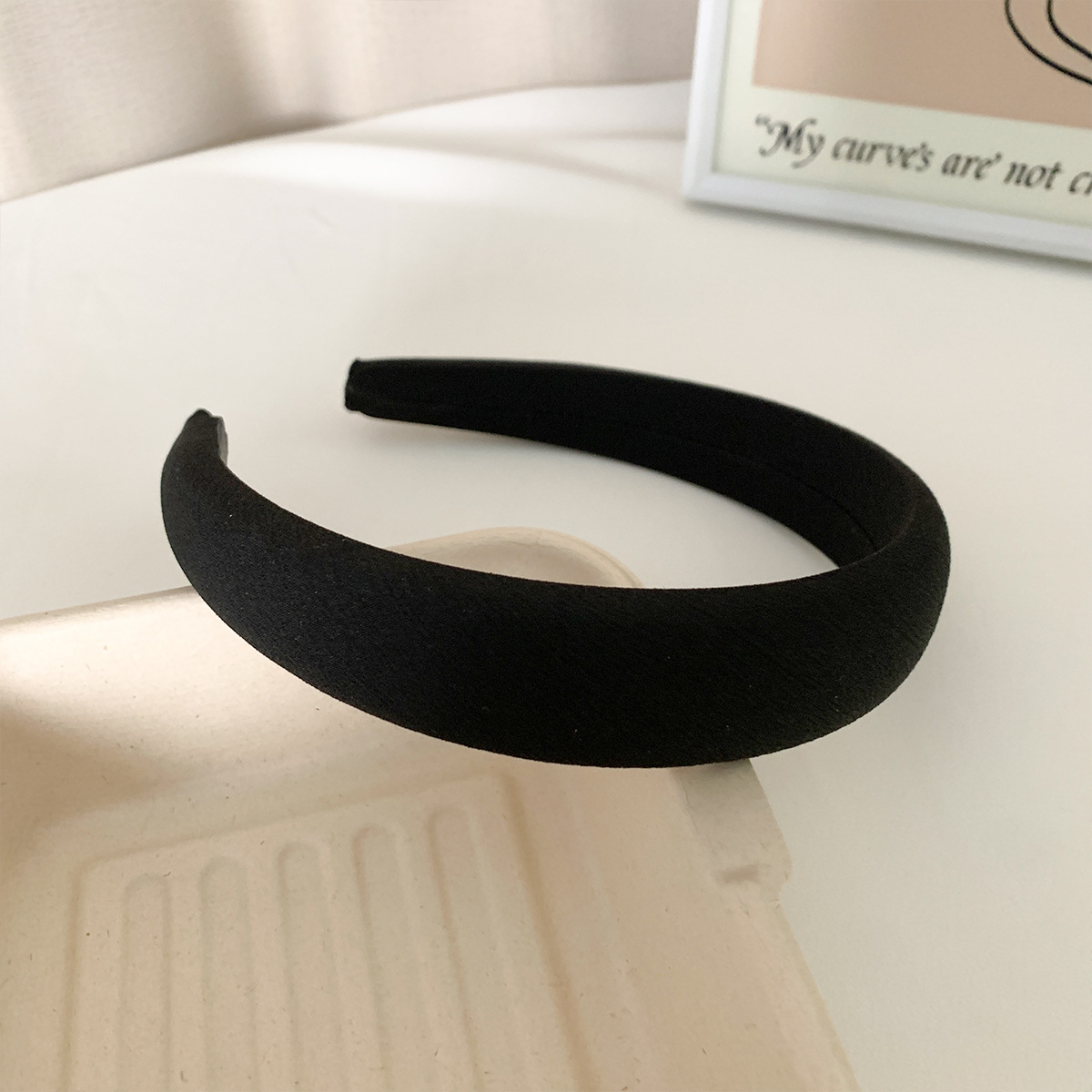 RUDAN Korea syksyn ja talven muoti monipuolinen korkea kallo-pääpanta hiusasusteet naisten yksivärinen yksinkertainen huippuluokan sienipääpanta_voghion.com