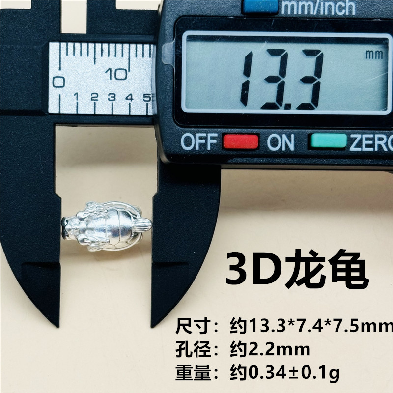 Foot silver 999 sterling silver lotus bag beads accessories woven bracelet diy jewelry KT cat hand rope 3D hard silver butterfly