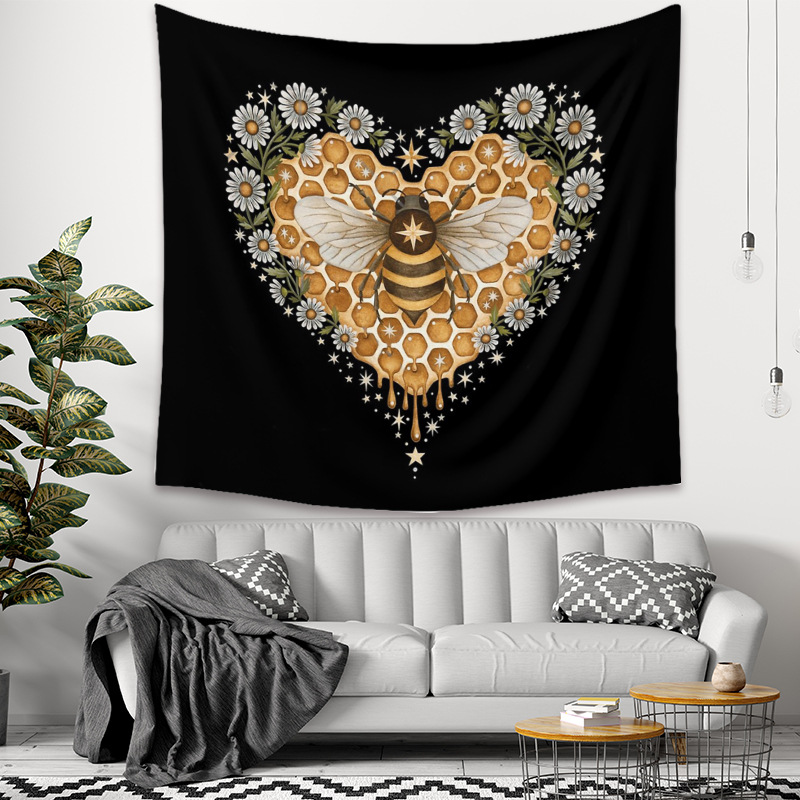 Butterfly Flower Printed Tapestry Wholesale Nihaojewelry display picture 4
