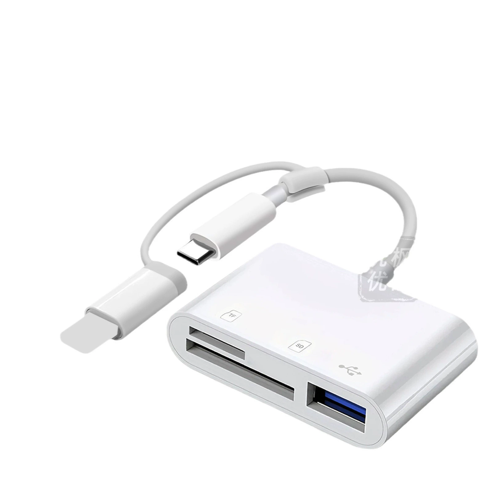 Lighting adapter with charging adapter suitable for iPhone/iPad
