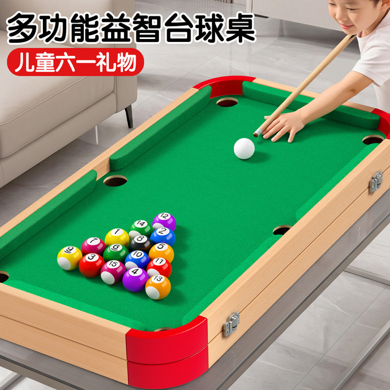 Six-In-One Billiard Table for Children, Home Indoor Billiard Table Toy, Small Billiard Table for Parent-Child Interaction and Educational Fun, Suitable for Ages 6-12 Six-In-One Billiard Table for Children, Home Indoor Billiard Table Toy, Small Billiard Table for Parent-Child Interaction and Educational Fun, Suitable for Ages 6-12