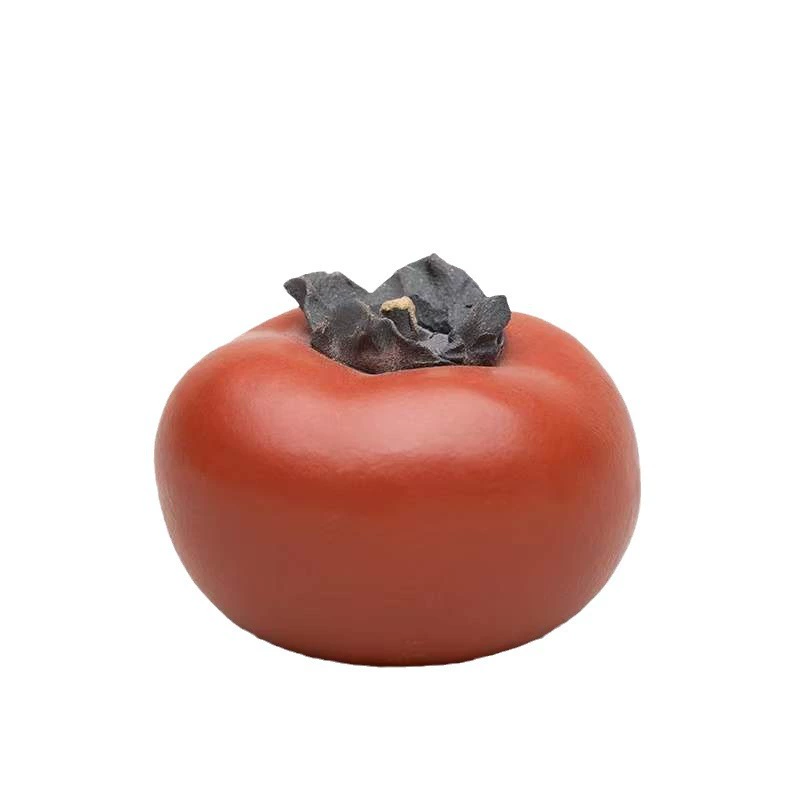 Фарфоровая чайная фигурка из исинской глины: persimmon tea pet, творческая игровая чайная табличка, чайный стол, чайный набор, декоративная фигура, оптовая продажа