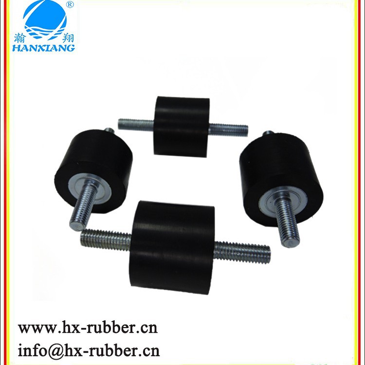 M5 M6 M8双头螺母缓冲垫 双头螺丝橡胶减震器 机械设备缓冲垫