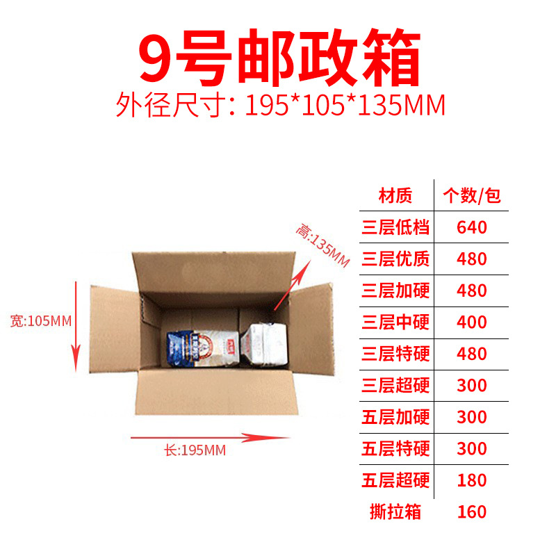 Cajas de cartón para envíos exprés, cajas de embalaje extra resistentes de cinco capas, cajas de cartón grueso para mudanzas, almacenamiento y logística, en stock.