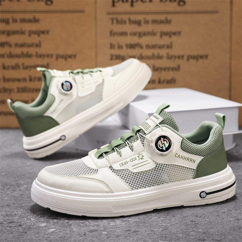 Zapatos de malla para hombre Primavera y verano 2025 nuevas zapatillas de deporte para estudiantes zapatos blancos casuales para hombres zapatos deportivos transpirables para hombres