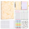 A5-Marble corner protector-yellow/zipper bag 12/6 color budget card 12/A style English 2/24 labels 1