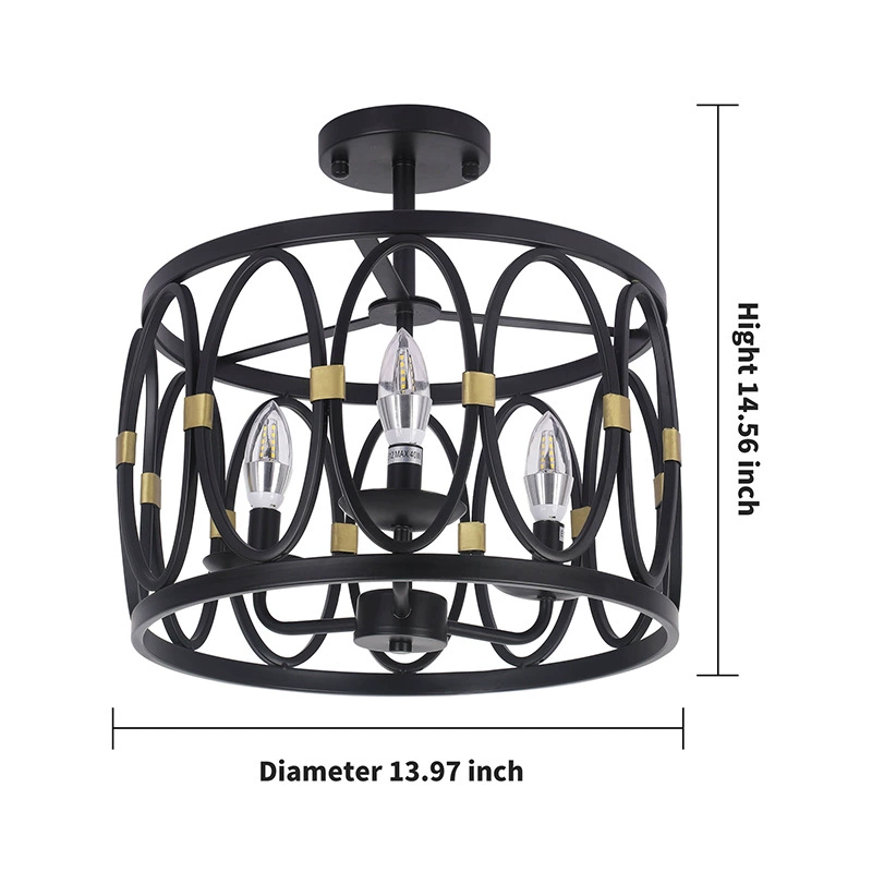 Creative ceiling light, ceiling lamp for living room, Amazon, American style