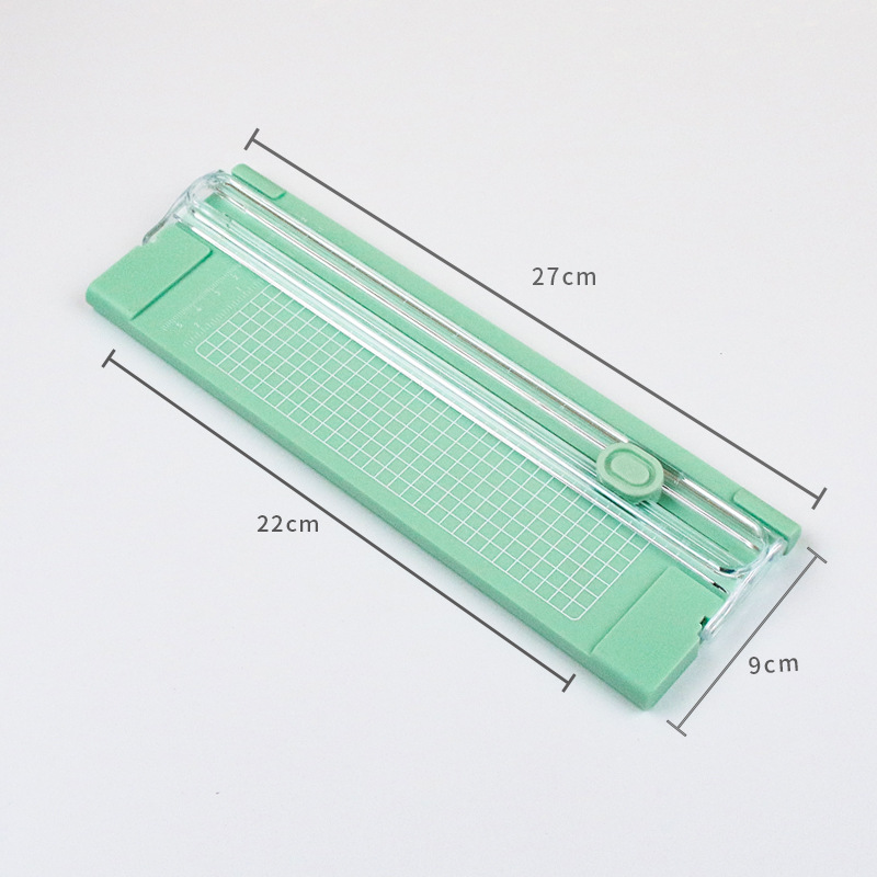 Cortador de papel bidireccional A4 cortador de papel pequeño artefacto portátil cortador de papel de plástico mini DIY cortador de papel mano image 8