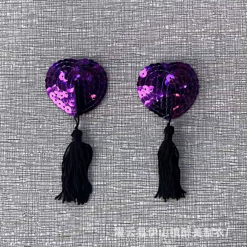 Сексуальные наклейки для сосков с кисточками в форме сердца, нижнее белье, аксессуар, защитное нижнее белье