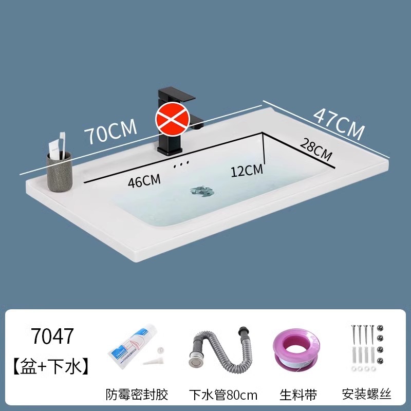 lavabo semi-incrustado cerámica en una sola bañera gabinete de baño comercio exterior lavabo lavabo lavabo lavabo