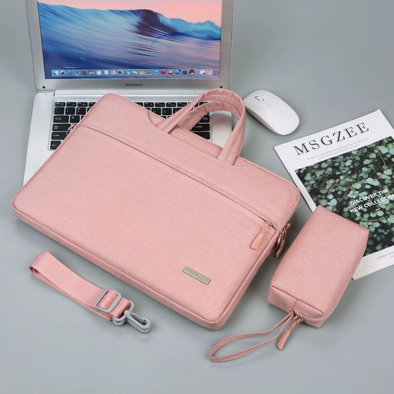 Elite shoulder bag, fashionable laptop, wear-resistant waterproof bag