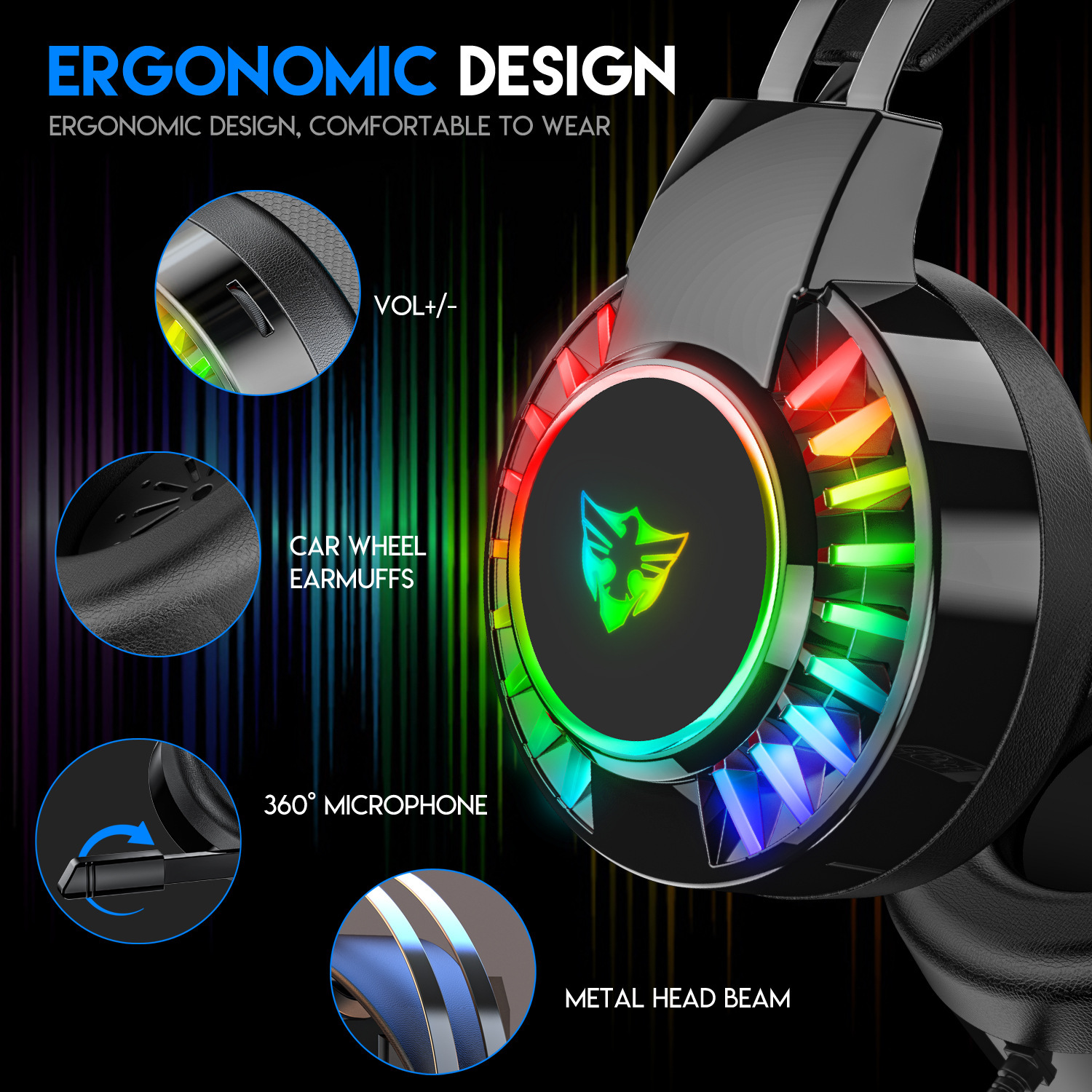 Original factory neutral G605 headset with PC microphone noise reduction, gaming headset for cross-border.