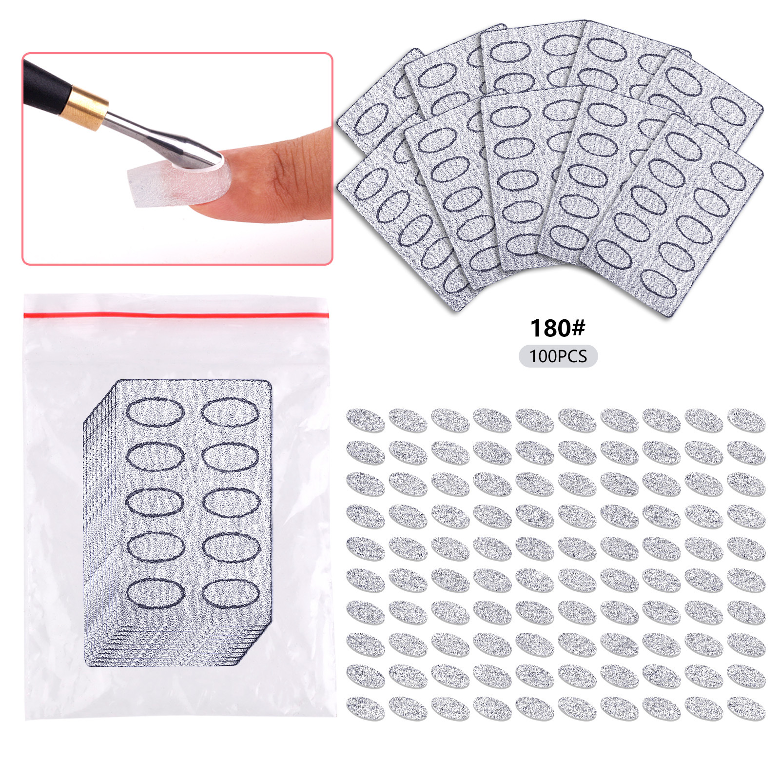 Push de acero para uñas transfronterizo Push de acero de herradura de doble cabeza ruso Push de piel muerta Pincel de manicura para pulir la superficie de la uña