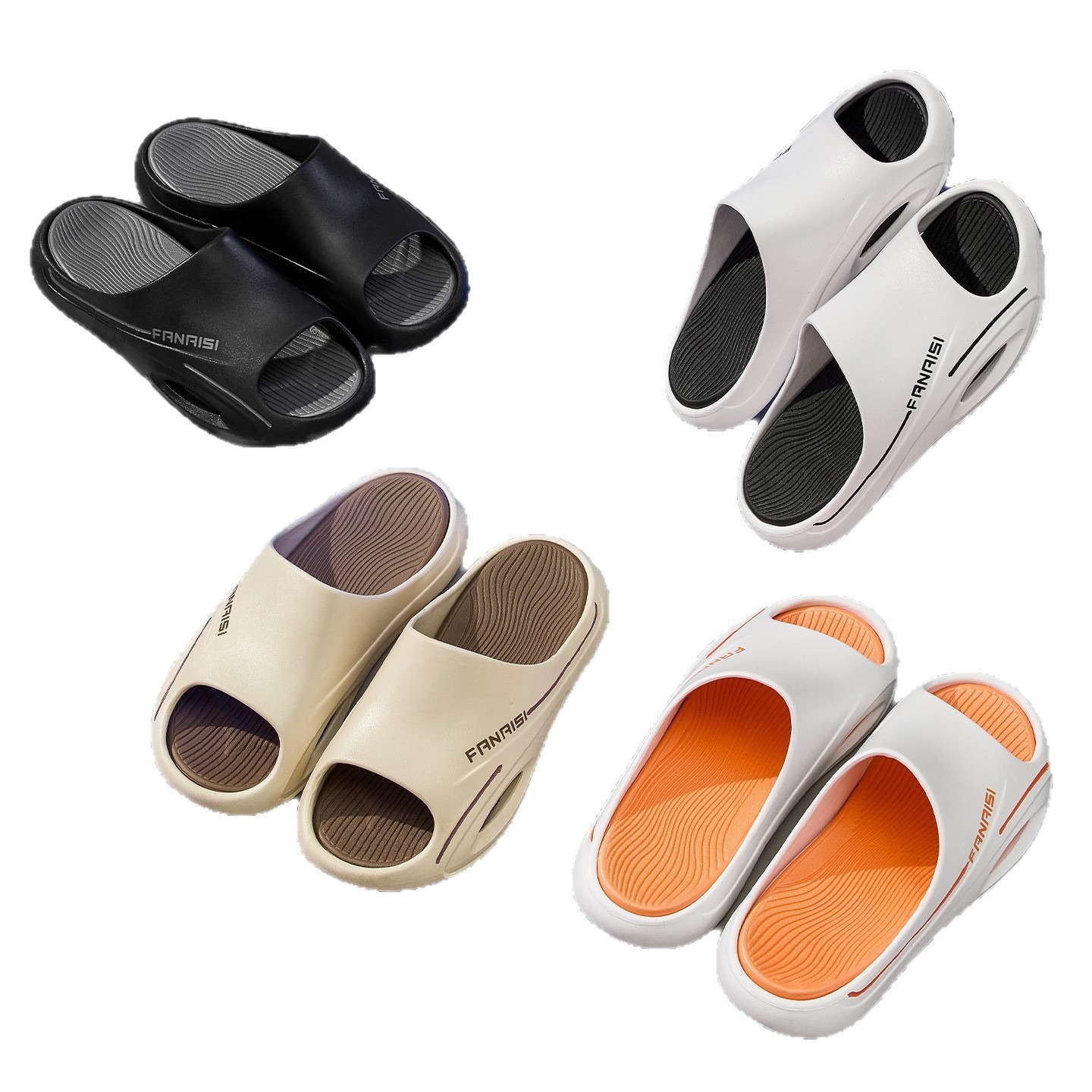 Sandali sportivi di tendenza, marca, per spiaggia, attività all'aperto, suola spessa antiscivolo, comodi, ciabatte estive da uomo di alta qualità._voghion.com